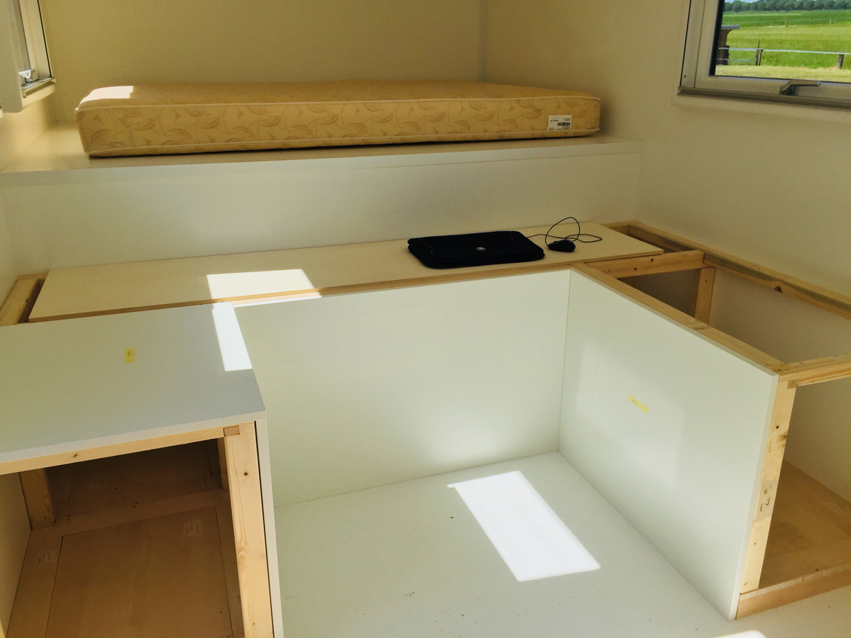 Unsere fast fertige Sitzbank Unsere fast fertige Sitzbank